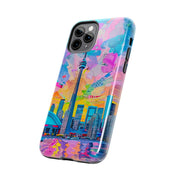 Toronto Pop Art Collage Skyline Tough Phone Case LavenderCeleste