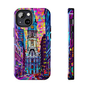 Philadelphia Pop Art Skyline Tough Phone Case LavenderCeleste