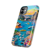 Sydney Collage Skyline Art Tough Phone Case LavenderCeleste