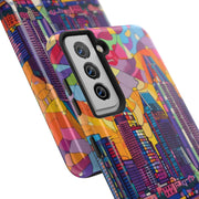 San Diego Skyline Pop Art Tough Phone Case LavenderCeleste