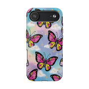 Retro Pop Art Butterfly Sky Tough Phone Case