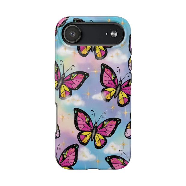 Retro Pop Art Butterfly Sky Tough Phone Case