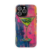 Neon Martini Pop Art Tough Phone Case Printify