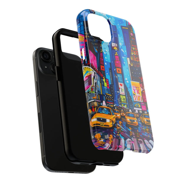 Times Square NYC Pop Art Tough Phone Case LavenderCeleste