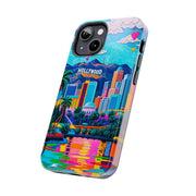 Los Angeles Hollywood Skyline Tough Phone Case – Vibrant Pop Art City Design - LavenderCeleste