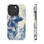 Blue Toile German Shepherd Scenic Tough Phone Case LavenderCeleste