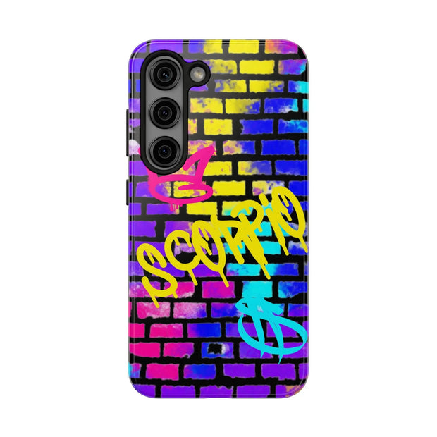 Scorpio Graffiti Wall Zodiac Tough Phone Case LavenderCeleste