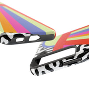 Retro Mod UFO Rainbow Beam Tough Phone Case LavenderCeleste