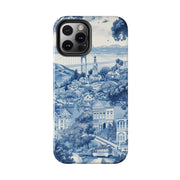San Francisco Toile de Jouy Scenic Tough Phone Case LavenderCeleste
