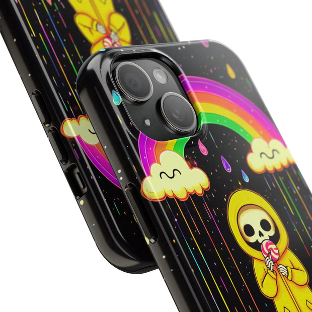 Rainbow Skeleton Lollipop Tough Phone Case LavenderCeleste