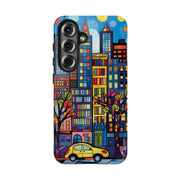 Upper Eastside NYC Pop Art Tough Phone Case LavenderCeleste