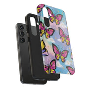 Retro Pop Art Butterfly Sky Tough Phone Case