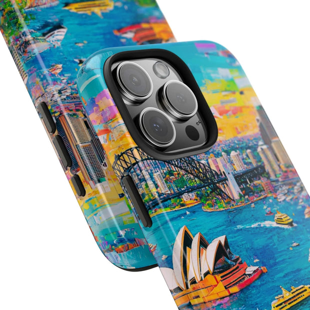Sydney Collage Skyline Art Tough Phone Case LavenderCeleste