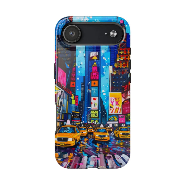Times Square NYC Pop Art Tough Phone Case LavenderCeleste