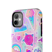 Pastel Goth Kawaii Graveyard Tough Phone Case LavenderCeleste