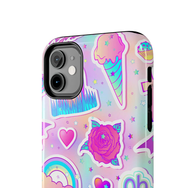 Pastel Goth Kawaii Graveyard Tough Phone Case LavenderCeleste