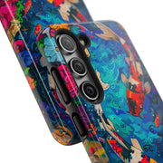 Vibrant Koi Pond Pop Art Tough Phone Case
