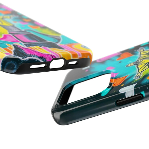 Rio de Janeiro Neon Pop Art Tough Phone Case LavenderCeleste