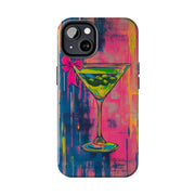 Neon Martini Pop Art Tough Phone Case Printify