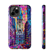 Philadelphia Pop Art Skyline Tough Phone Case LavenderCeleste