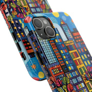 Upper Eastside NYC Pop Art Tough Phone Case LavenderCeleste