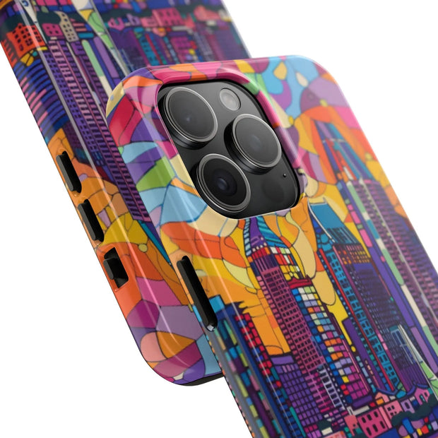 San Diego Skyline Pop Art Tough Phone Case LavenderCeleste