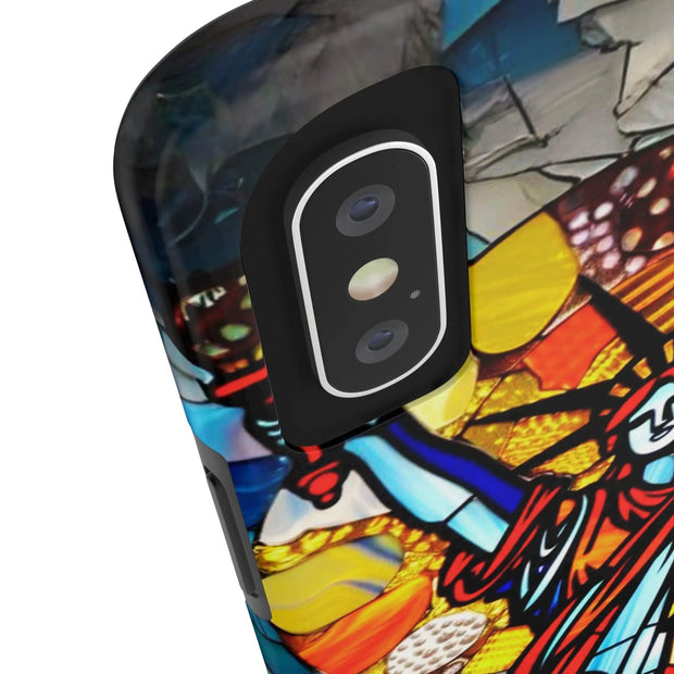 Statue of Liberty Mosaic Art Tough Phone Case LavenderCeleste