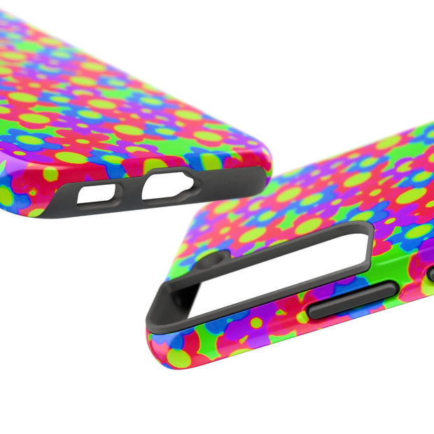 Retro Kawaii Bright Floral Pattern Tough Phone Case