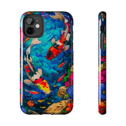 Vibrant Koi Pond Pop Art Tough Phone Case