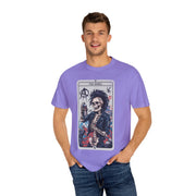 The Rebel Skeleton Tarot Punk Comfort Colors Tee LavenderCeleste