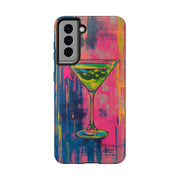 Neon Martini Pop Art Tough Phone Case Printify