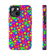 Retro Kawaii Bright Floral Pattern Tough Phone Case