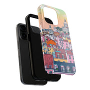 Lisbon Portugal Tough Phone Case – Pastel City Skyline Aesthetic