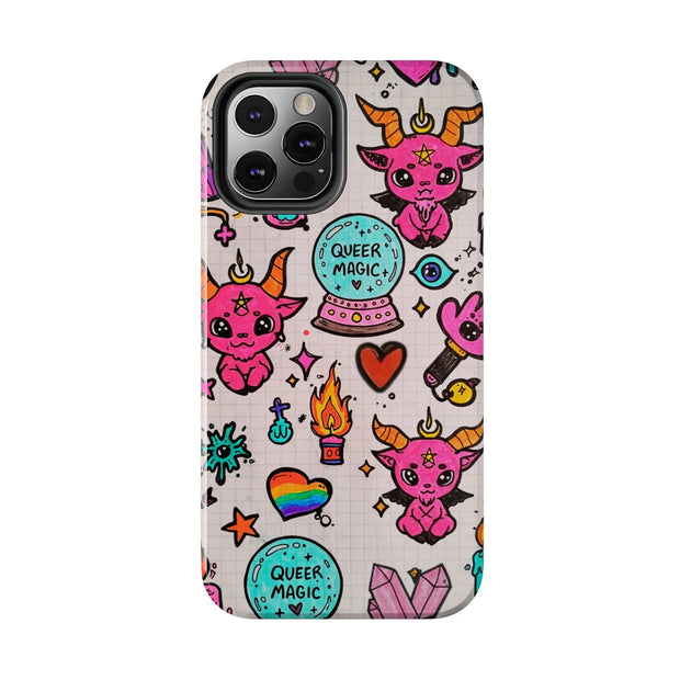 Queer Magic Pride Witchcore Tough Phone Case LavenderCeleste