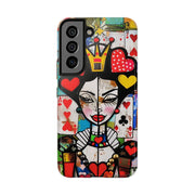 Queen of Hearts Pop Art Tough Phone Case LavenderCeleste
