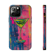 Neon Martini Pop Art Tough Phone Case Printify