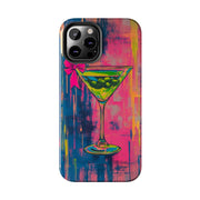 Neon Martini Pop Art Tough Phone Case Printify