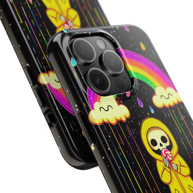Rainbow Skeleton Lollipop Tough Phone Case LavenderCeleste