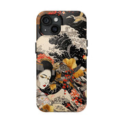 Golden Geisha Wave Japanese Art Tough Phone Case