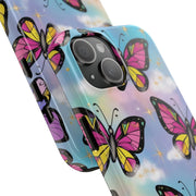 Retro Pop Art Butterfly Sky Tough Phone Case