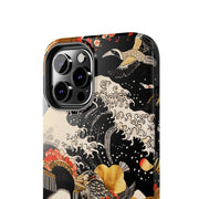 Golden Geisha Wave Japanese Art Tough Phone Case