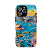Sydney Collage Skyline Art Tough Phone Case LavenderCeleste