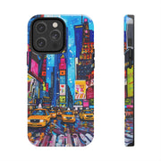Times Square NYC Pop Art Tough Phone Case LavenderCeleste
