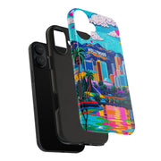 Los Angeles Hollywood Skyline Tough Phone Case – Vibrant Pop Art City Design