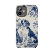 Blue Toile Beagle Country Scenic Tough Phone Case LavenderCeleste