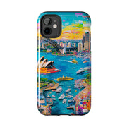 Sydney Collage Skyline Art Tough Phone Case LavenderCeleste