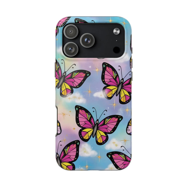 Retro Pop Art Butterfly Sky Tough Phone Case
