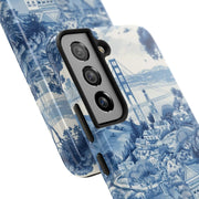 San Francisco Toile de Jouy Scenic Tough Phone Case LavenderCeleste