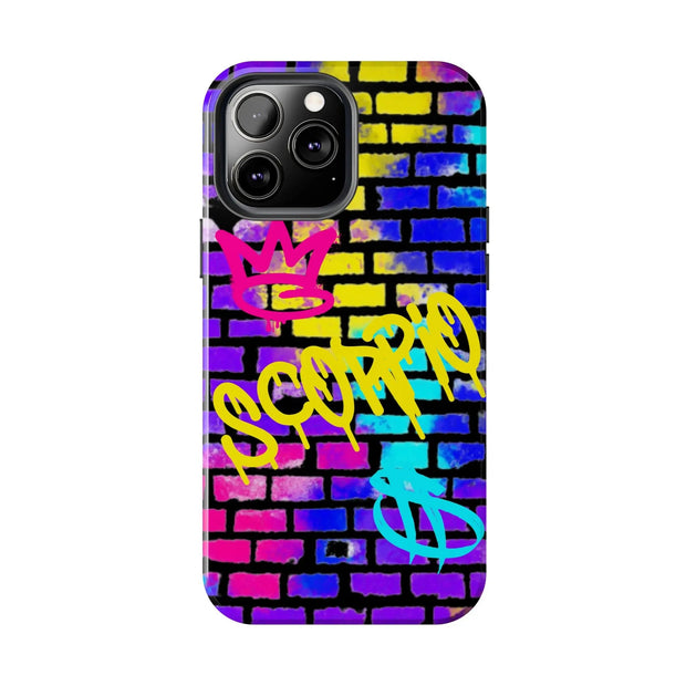 Scorpio Graffiti Wall Zodiac Tough Phone Case LavenderCeleste