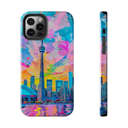 Toronto Pop Art Collage Skyline Tough Phone Case LavenderCeleste